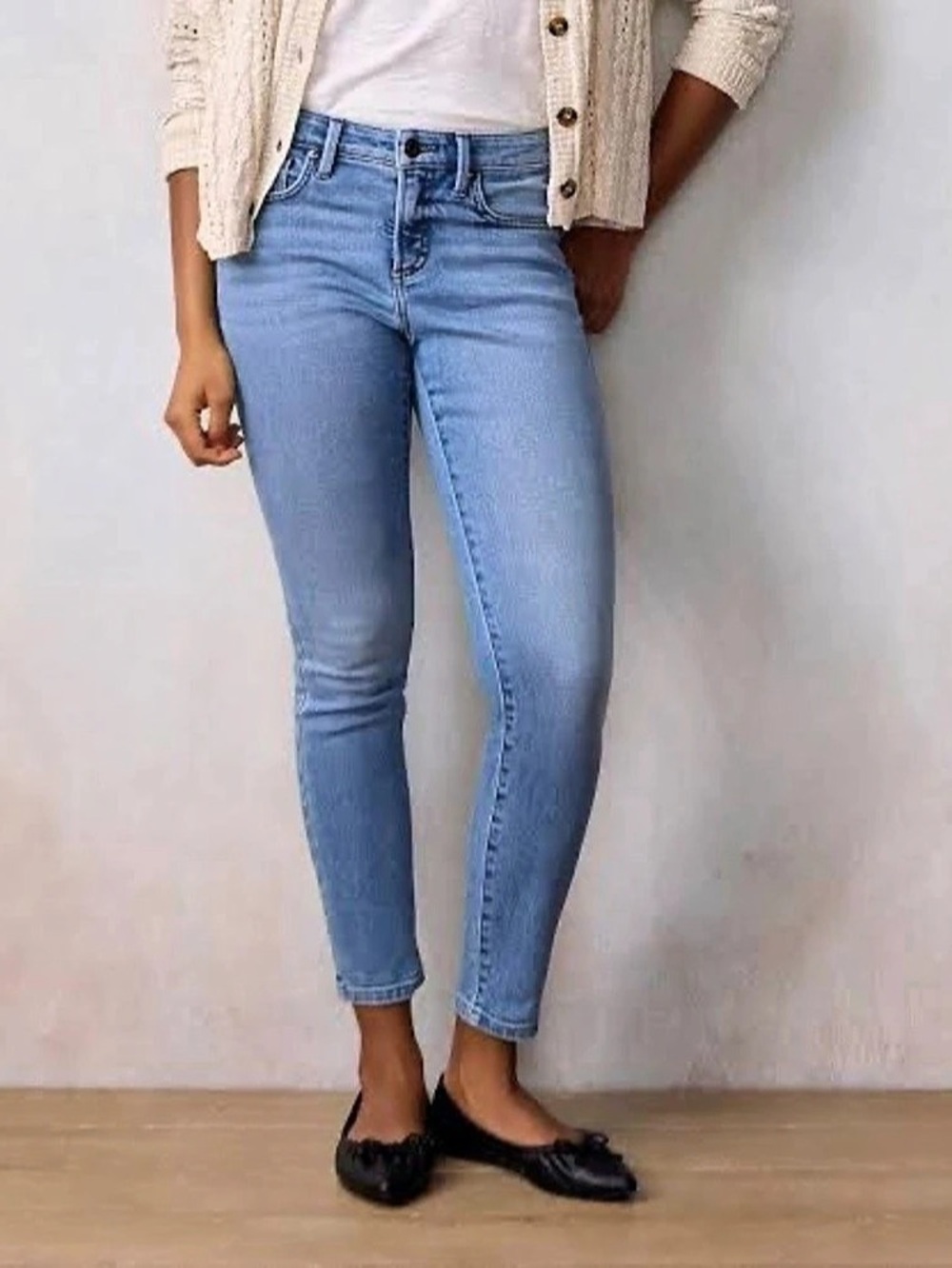 Lauren Conrad Skinny Ankle Stretch Blue Jeans